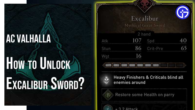 AC Valhalla Excalibur Sword Location