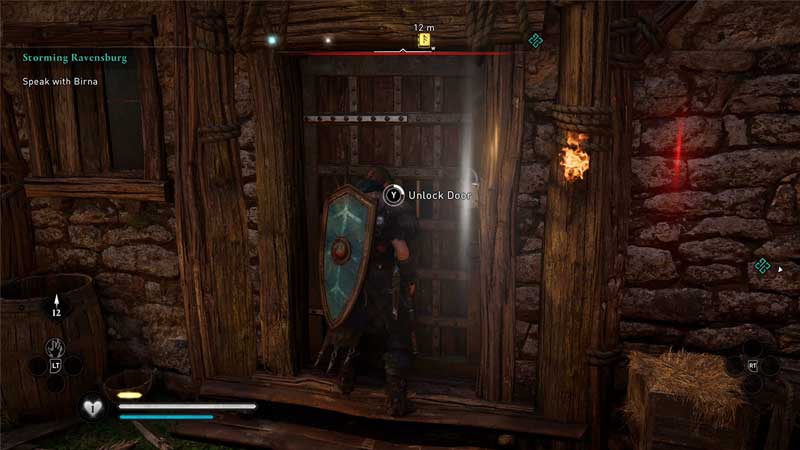 how to enter barred doors in assassins creed valhalla