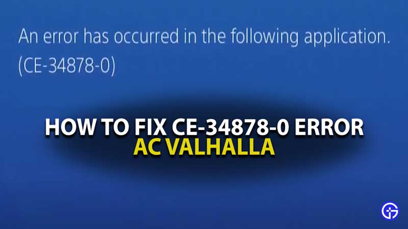 CE-34878-0 Error AC VALHHALA ERROR