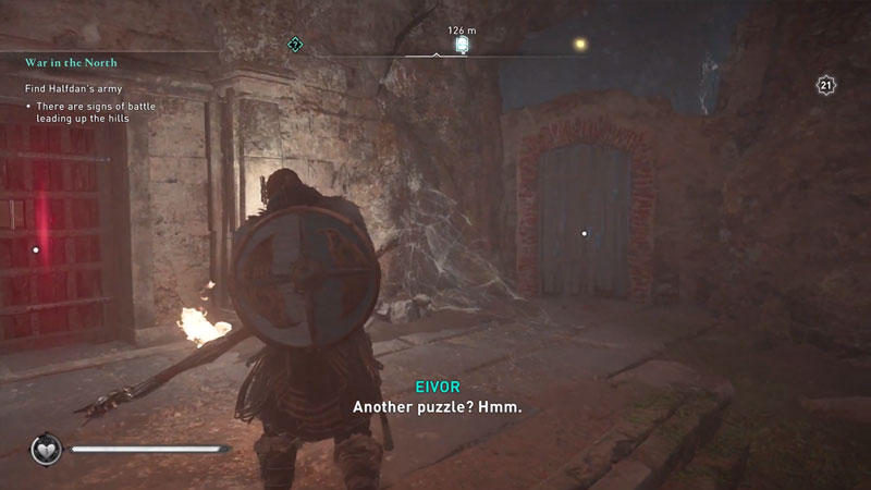 destroy wooden planks in wiccan's cave to get treasures of britain in assassin's creed valhalla