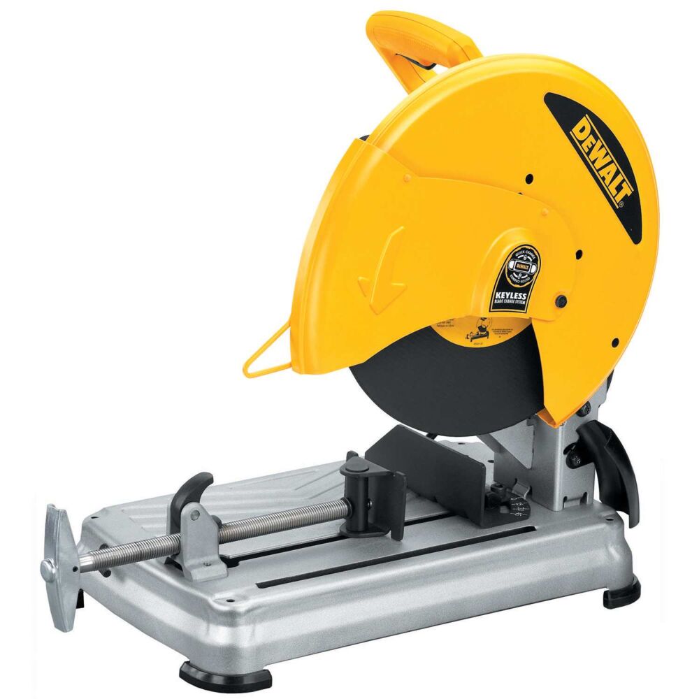 Chop Saw with QUIK-CHANGE™ Keyless Blade Change System being shown facing south-east