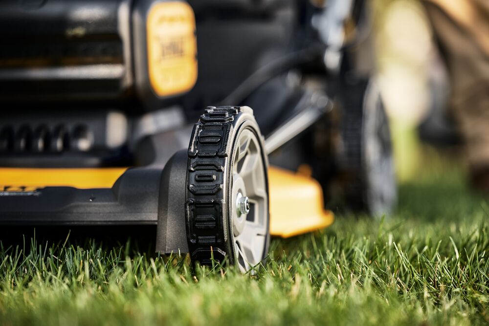 Close up of narrow design wheels