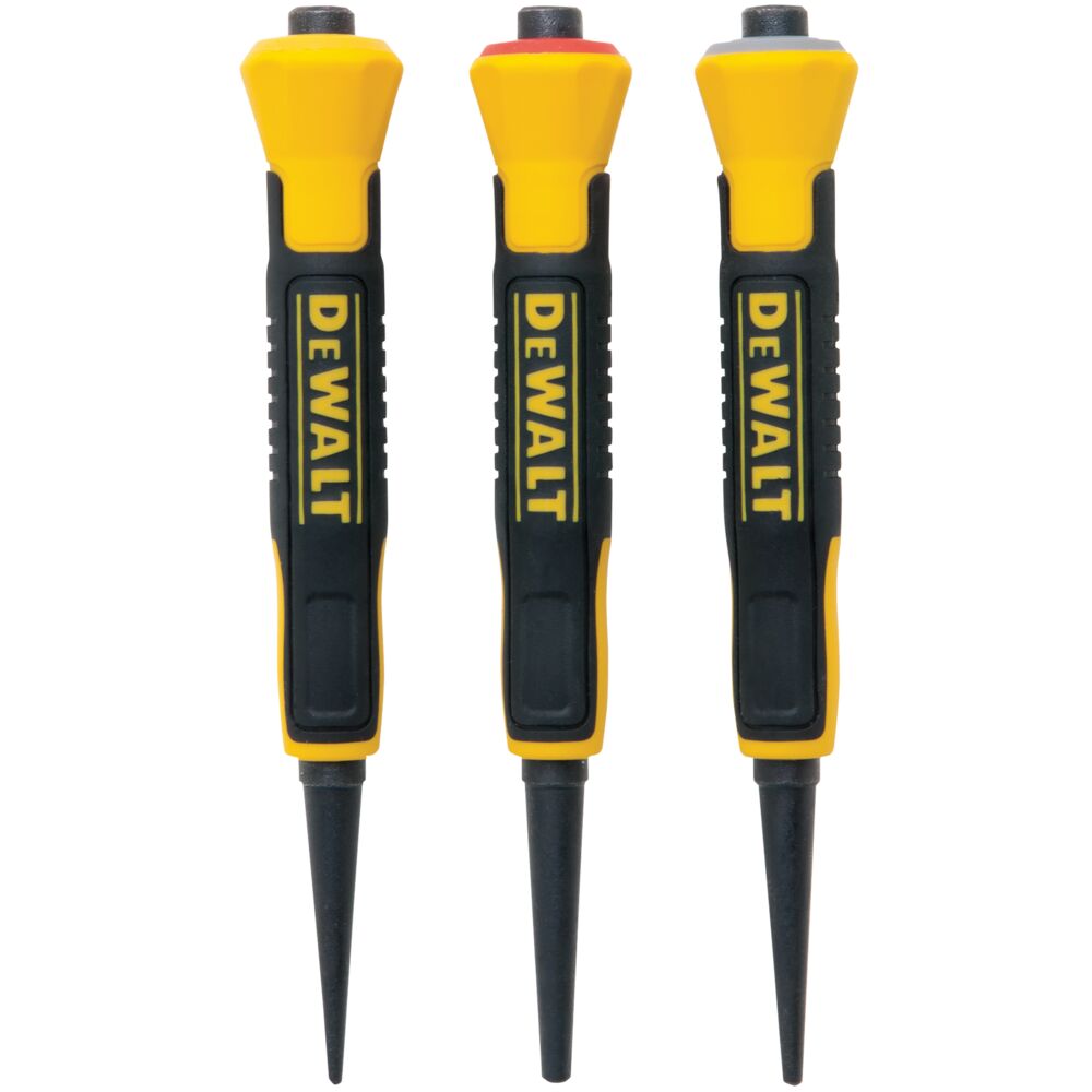 One thirty second two thirty seconds three thirty seconds inch Bi Material Nail Sets.