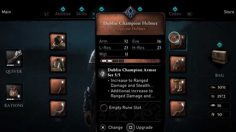 AC Valhalla: Wrath of the Druids Dublin Champion Armor Set 