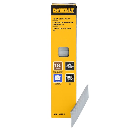 18GA Brad Nails - 3/4" (1,000 Pack) packaging shot