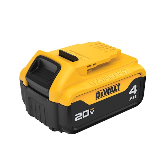 DCB204 battery top angled view 