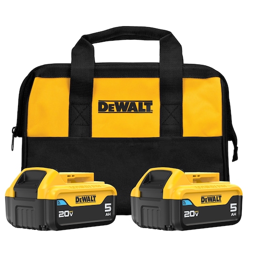 20v MAX* Bluetooth 5 Ah batteries and charger kit image