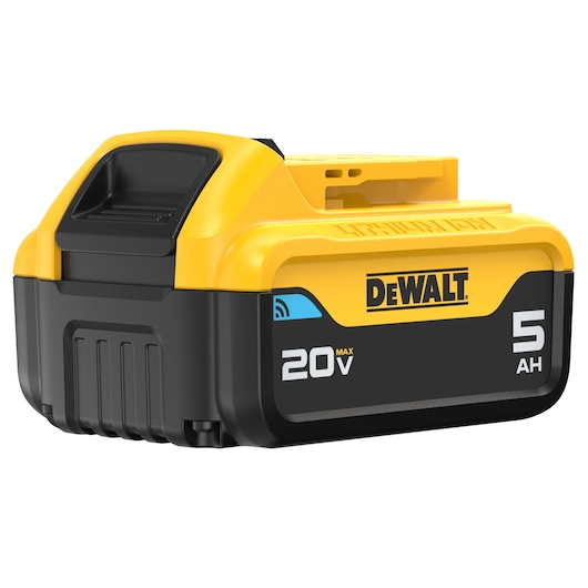  20V MAX* TOOL CONNECT 5 Ah battery front angled view