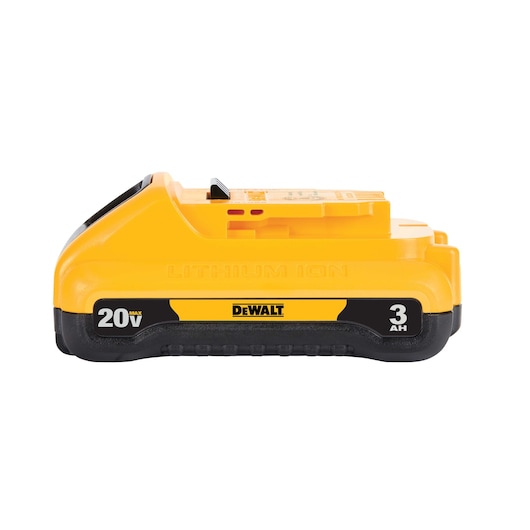 Side view of 20 Volt Oil Resistant 5 AMP hours Battery