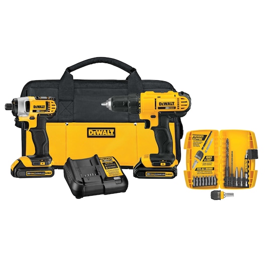 20V MAX* Compact Drill/Driver and Impact Driver with Accessories Combo Kit