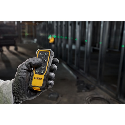 Remote Control Adjusting a Laser Line