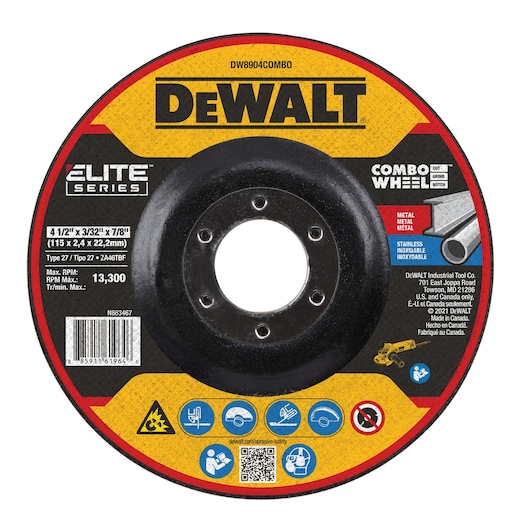 DEWALT® ELITE SERIES™ Combo Wheels