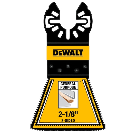 DEWALT 2 1/8" 3-Sided Blade front view.