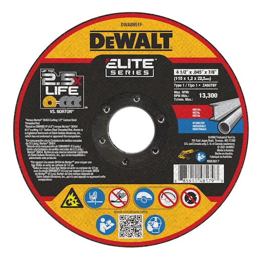 DEWALT ELITE SERIES™ Cutting Wheels