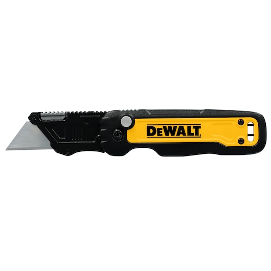 DW Push & Flip Folding Utility front horizontal with blade out