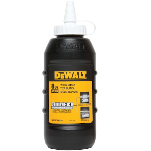 Profile of 8 ounces Chalk White.