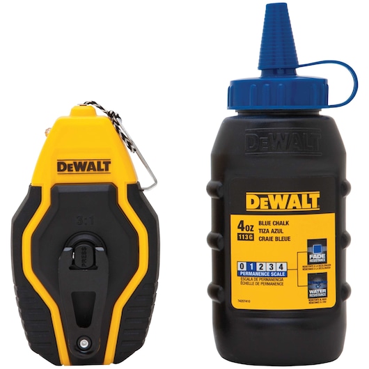 Profile of Compact Chalk Reel with Blue Chalk.