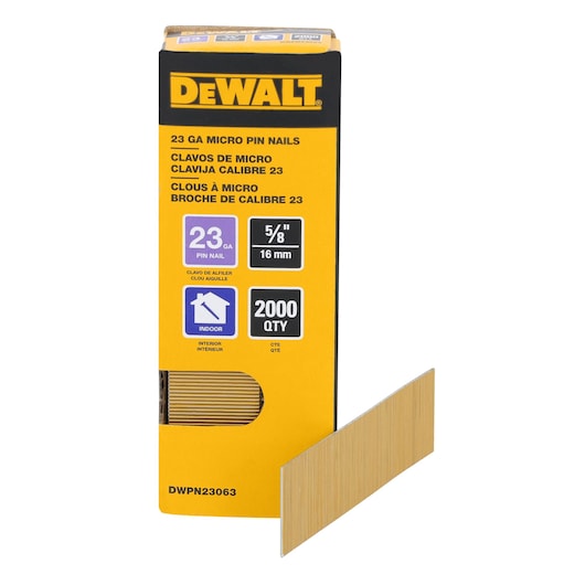 23GA Pin Nails - 5/8" (2,000 Pack)