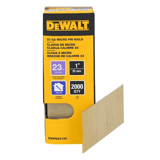 23GA Pin Nails - 1" (2,000 Pack)