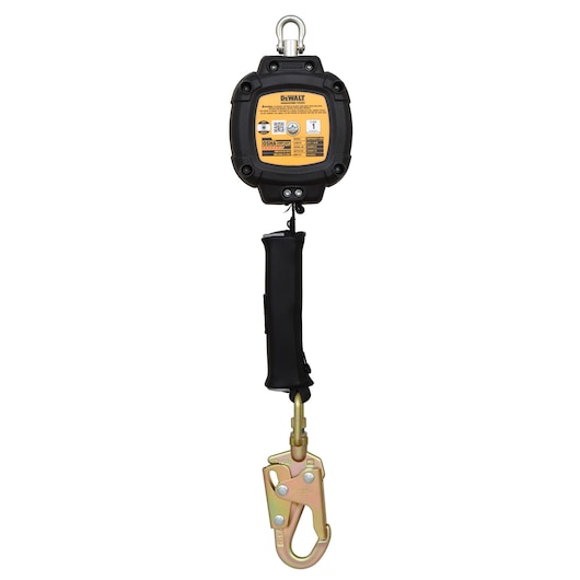 Front view of DEWALT  D100P Personal SRL – Standard – Single – Steel Snap hook 