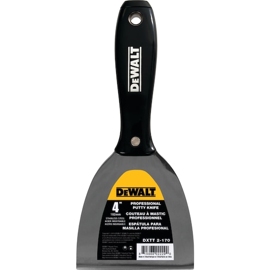 Profile of the Stainless Steel Putty Knife with Nylon Handle.