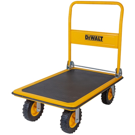 DeWalt DXWT-PC504 Steel Platform Cart unfolded slight tilt to left
