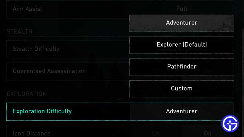 exploration-difficulty-settings