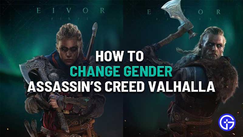 how to change gender in assassins creed valhalla