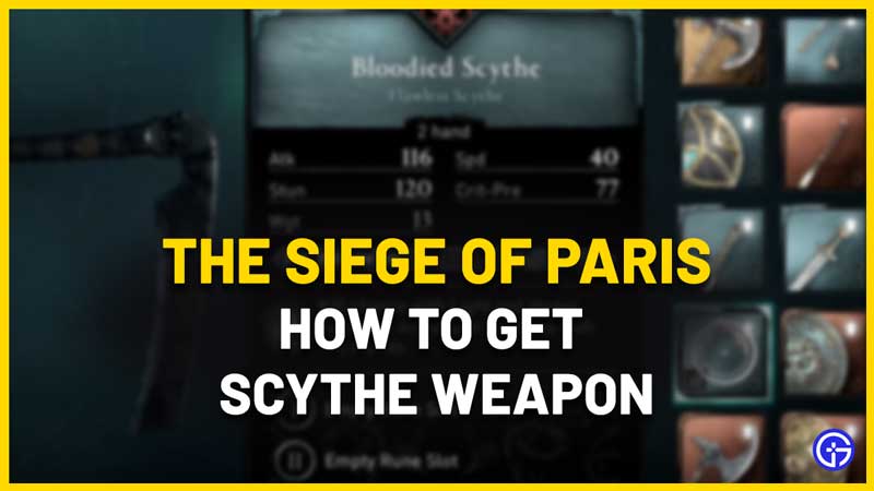 How To Get The Scythe Location In AC Valhalla Siege Of Paris