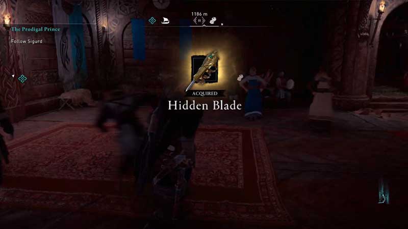 how to unlock hidden blade in ac valhalla