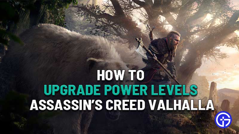 how to upgrade power levels in assassins creed valhalla