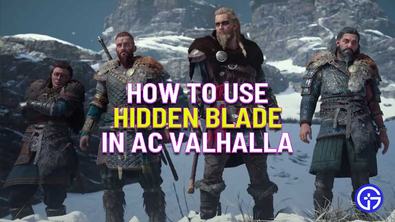 how to use hidden blade in assassin's creed valhalla