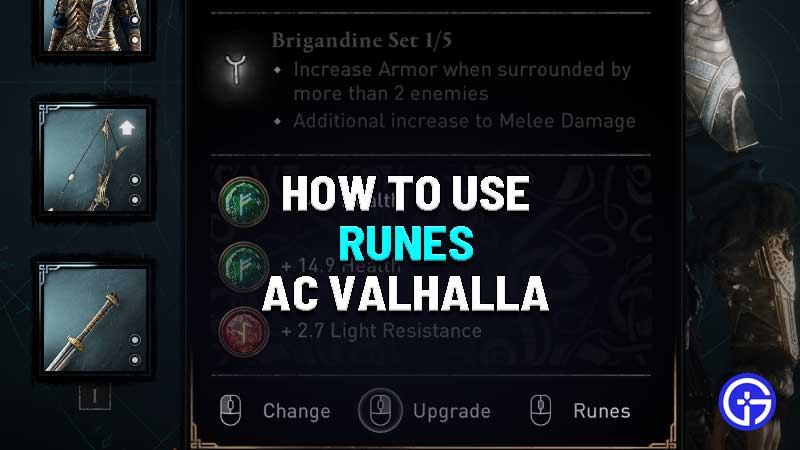 how to use runes in assassins creed valhalla