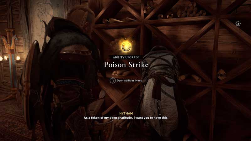 Ranged poison strike ability upgrade