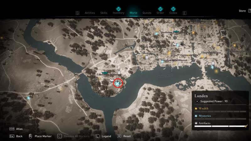 where to find augusta the cheerful flyting challenge location in assassin's creed valhalla