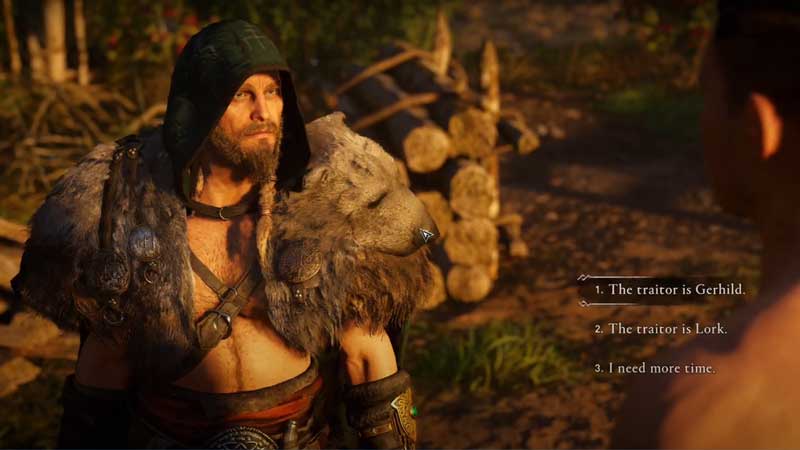who is rollo's traitor lork or gerhild in assassin's creed valhalla