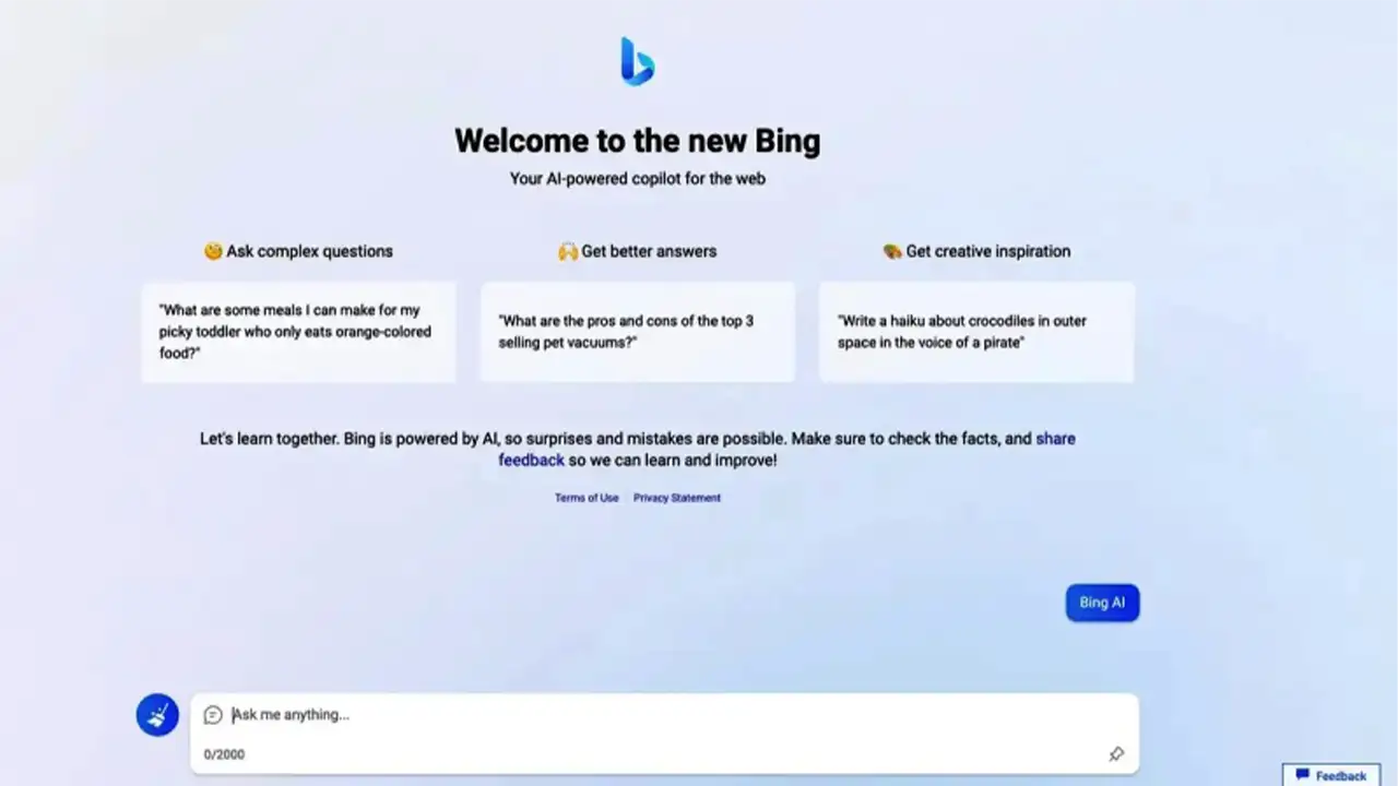 best ChatGPT alternatives Bing Chat