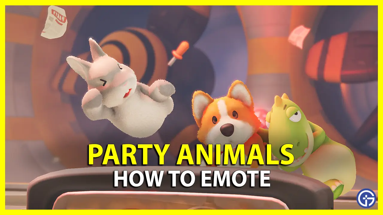 How To Emote In Party Animals