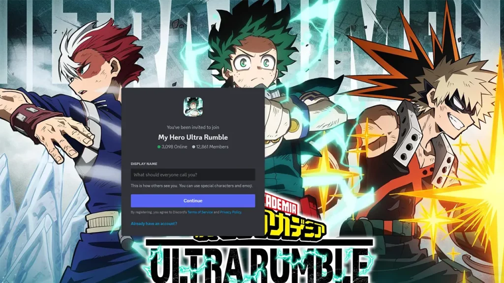 How To Join My Hero Ultra Rumble Discord Server